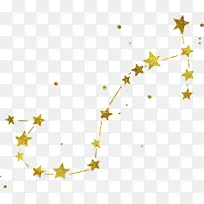 烫金星座星星元素图