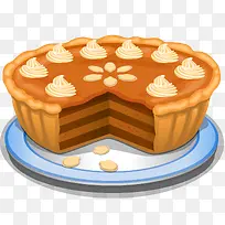 感恩节美食矢量插画