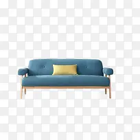 蓝色简易沙发