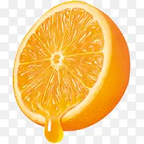 高清水果切开的橙子