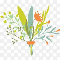 抽象花束绘画