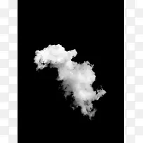 漂浮飘散的白色烟柱云朵雾气热气 免扣素材