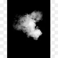 漂浮飘散的白色热气云朵烟雾 免扣素材