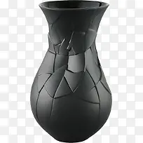 深灰色中国风花瓶抠图