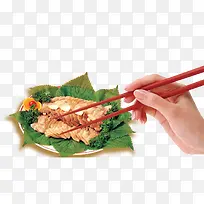 筷子和食物