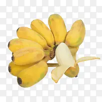 一串黄色小清新淘宝小米蕉水果免