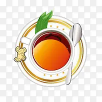 一杯姜茶广告素材