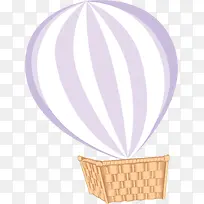 紫白相间的氢气球