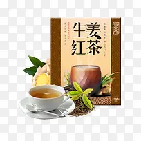生姜红茶广告设计