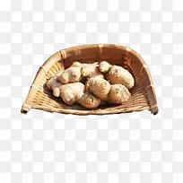 生姜广告簸箕设计素材