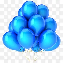 蓝色风格的气球