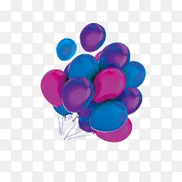 蓝紫色气球