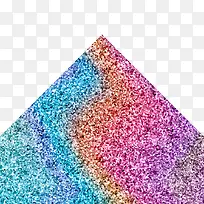 彩色亮片三角形矢量图