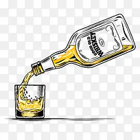 矢量倒酒