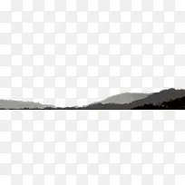 水墨山川免扣透明png高清图片