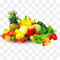 美味的营养水果和蔬菜