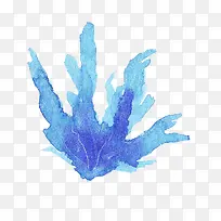 蓝色海草海藻植物