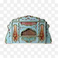 古董蓝釉音乐盒