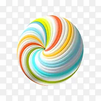 c4d电商彩虹棒棒糖装饰