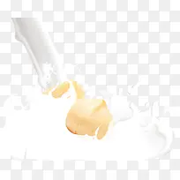 牛奶中的夏威夷果