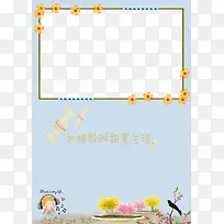 装饰日历---花草饰品边框
