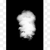 漂浮飘散的白色云朵烟雾热气 免扣素材