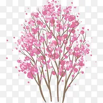 春季樱花树PNG矢量素材