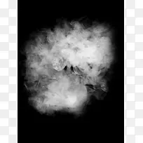 漂浮飘散的白色云朵热气烟雾 免扣素材