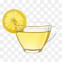 柠檬泡热水柠檬茶免扣图
