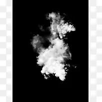漂浮飘散的白色云朵烟雾 热气半透明免扣素