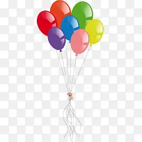 儿童节大串多彩气球