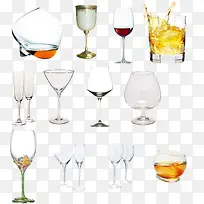 psd各色酒杯