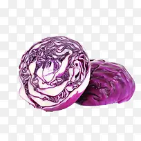 紫包菜免抠素材