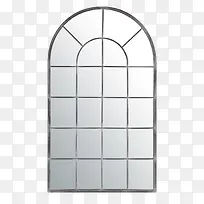 弧形的大型实物窗户