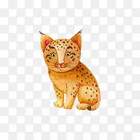 手绘卡通猫咪