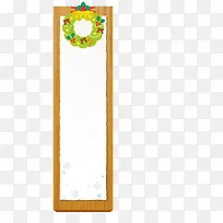 圣诞节文字装饰框矢量免抠图