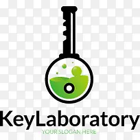 简洁明快的实验室logo