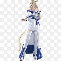 可爱的动漫猫女