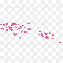 粉色飘落花瓣设计素材