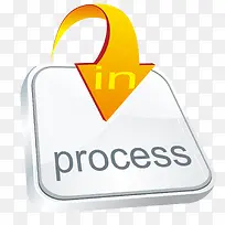 一个简约的3D过程图标