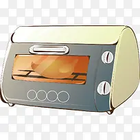微波炉烤箱烤鸭元素