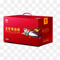 红色海鲜礼品盒