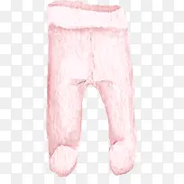 卡通粉色婴儿裤子
