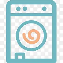 线性洗衣机设计图标