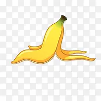 卡通倒着的香蕉皮png