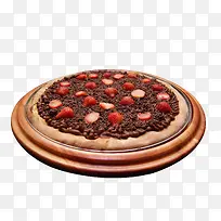 美味草莓巧克力披萨
