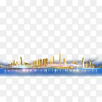 中国建筑城市剪影免抠图