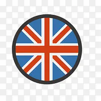 彩色英国旗帜
