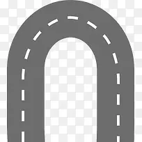 卡通弯曲的路png图