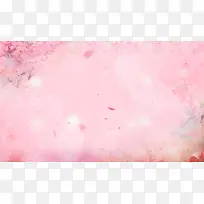 梦幻粉色花瓣装饰背景